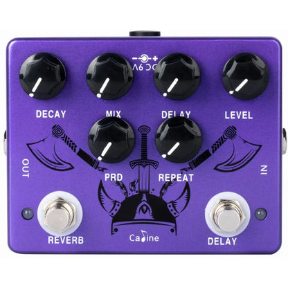 Caline CP-80 Purple Repeat Reverb delay guitar effekt pedal