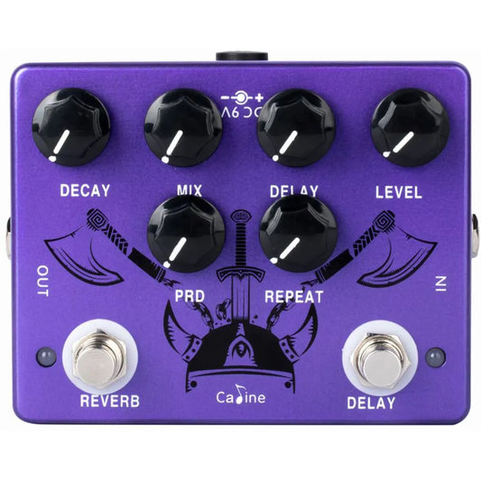 Caline CP-80 Purple Repeat Reverb delay guitar effekt pedal