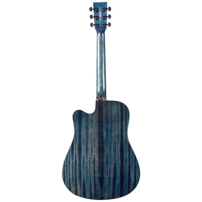 Tyma D-3CE RS Western Guitar inkl. taske & rem (vælg farve)