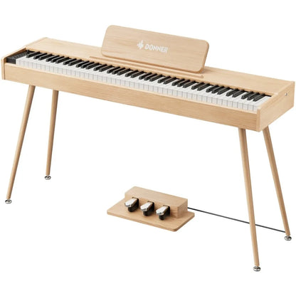 Donner DHP-200 Pro el-klaver (træ, beige eller valnød farve)
