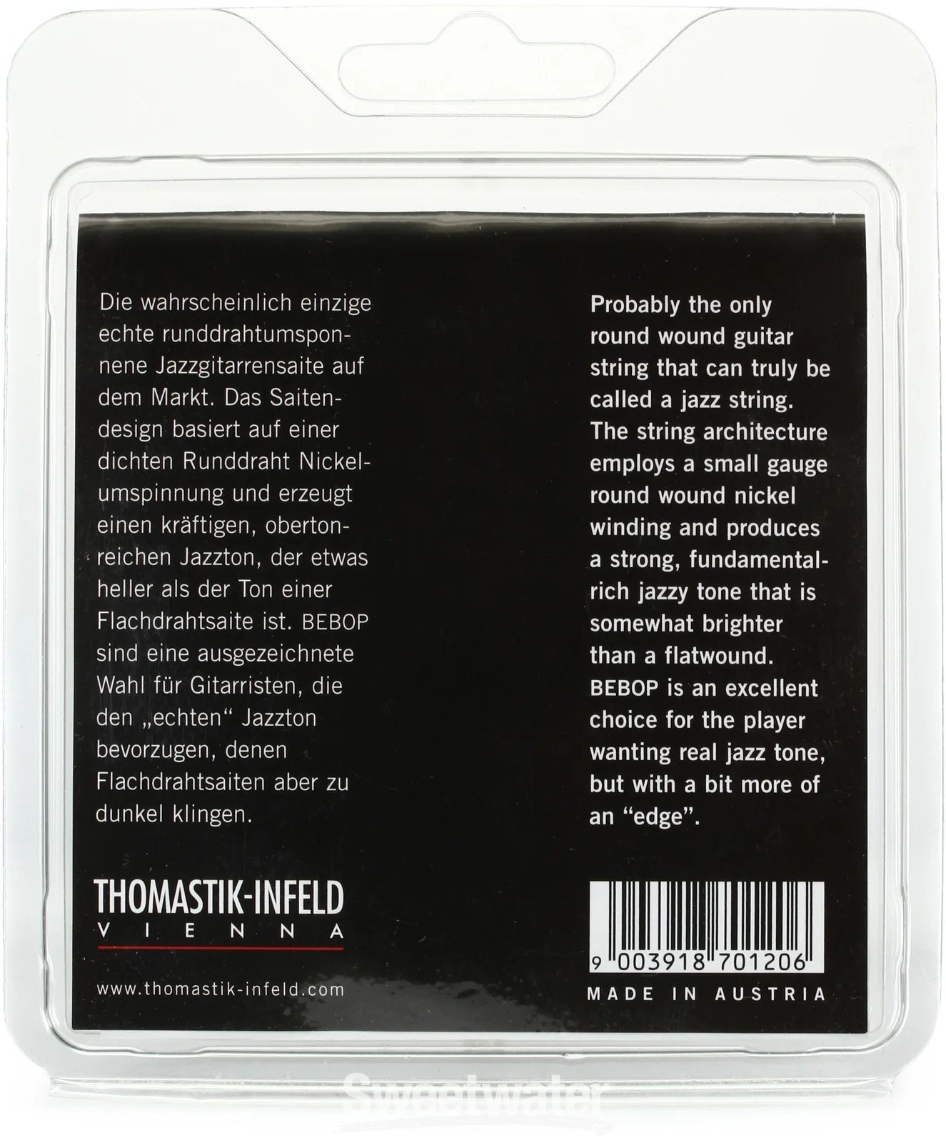 Thomastik-Infeld Strings for E-guitar Jazz BeBob series nickel round wound - Set 012rw (BB112)