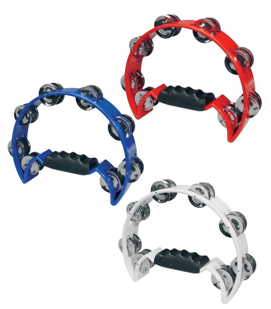 Hayman HTA-40, two-row crescent tambourine, blue, white or red