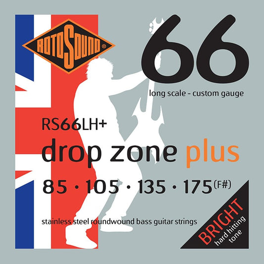 Rotosound RS66lh+ drop zone plus bas strenge 85-175 long scale