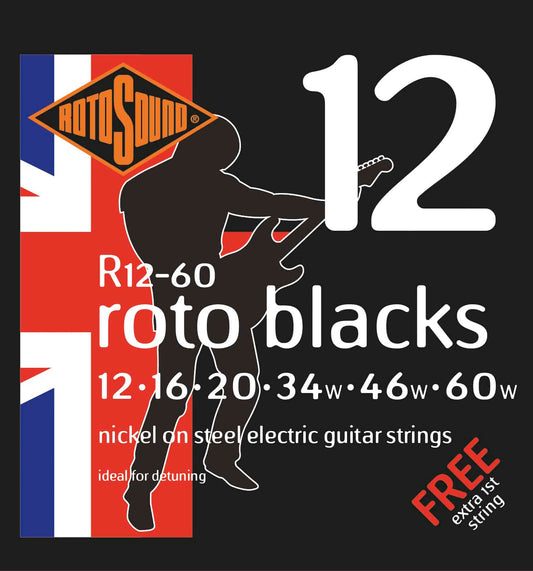 ROTOSOUND R1260, 012 12-60 nickel på stål