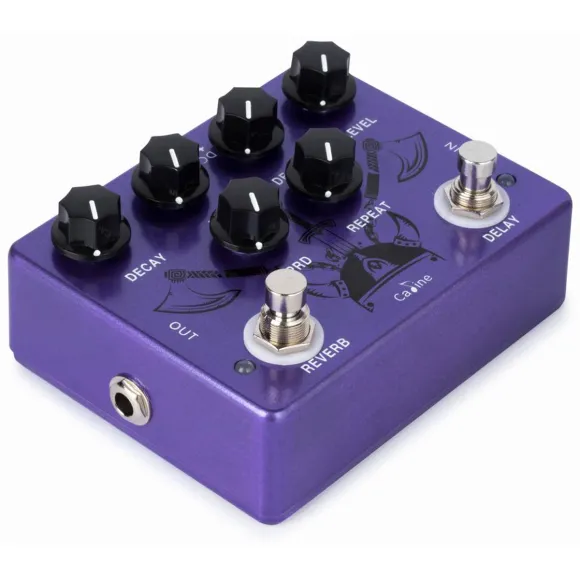 Caline CP-80 Purple Repeat, Reverb + Delay, guitar effekt pedal