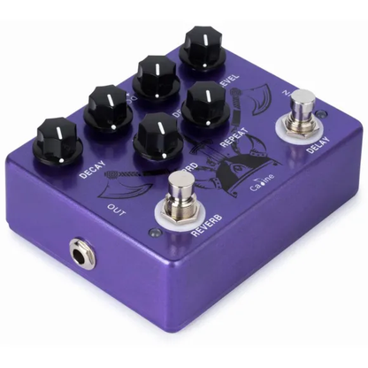 Caline CP-80 Purple Repeat, Reverb + Delay, guitar effekt pedal