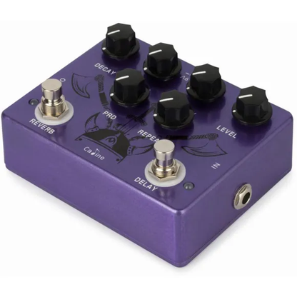 Caline CP-80 Purple Repeat, Reverb + Delay, guitar effekt pedal