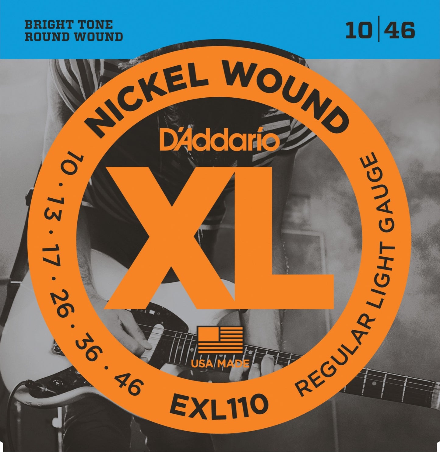 Daddario 10/46 EXL110 Nickel Wound Elguitar Strenge, Regular Light, 10-46