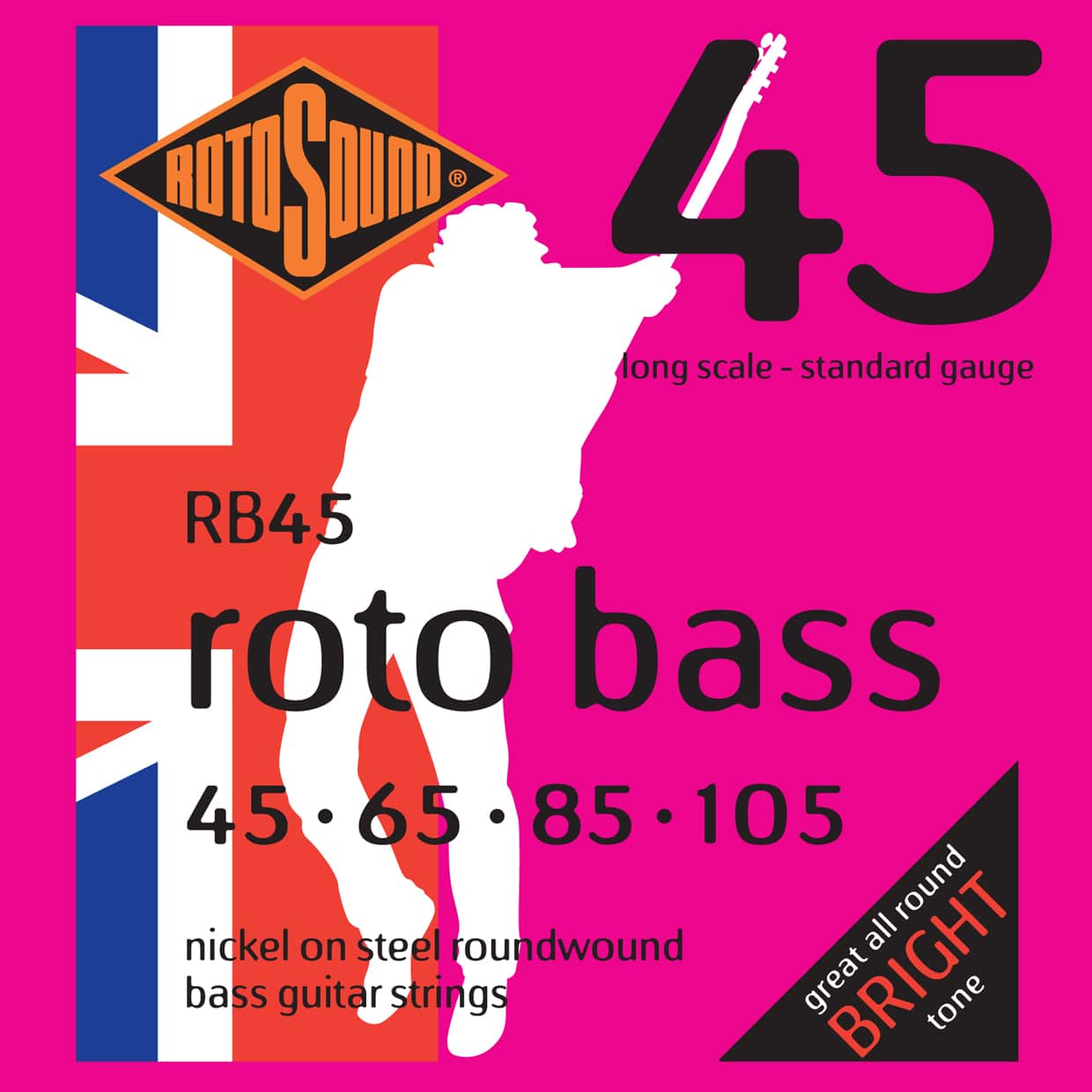 Rotosound RB45 bas strenge Nickel 45-105