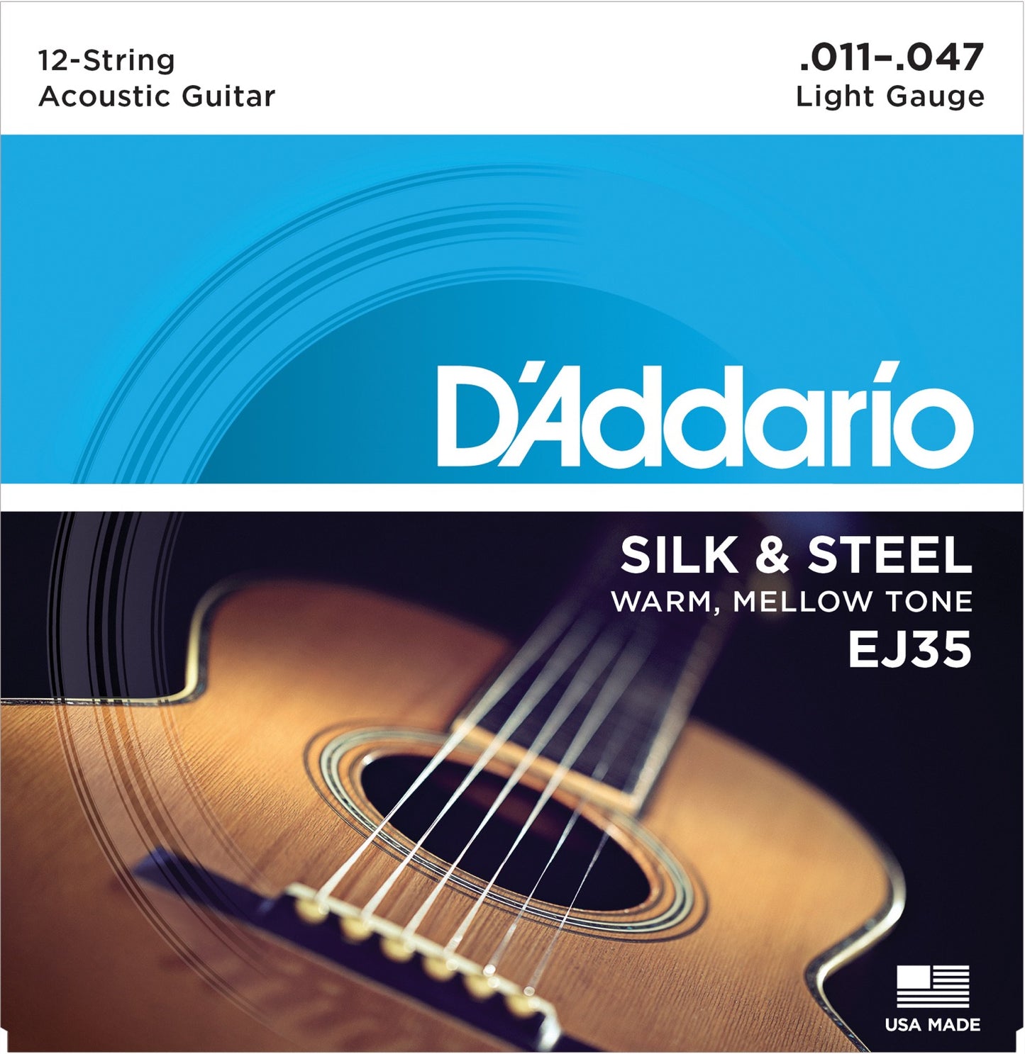 Daddario Fretted klassisk guitar strenge EJ35 011 - 047 (12-str)
