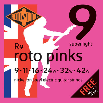 ROTOSOUND R9, 009 9-42 super light electric guitar strings