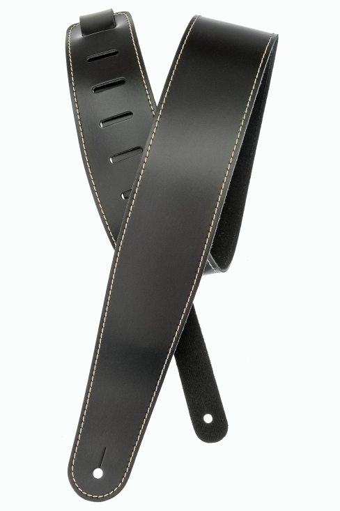 Daddario 25LS00-DX guitar strap classic leather, black
