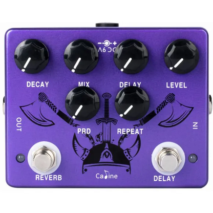 Caline CP-80 Purple Repeat, Reverb + Delay, guitar effekt pedal