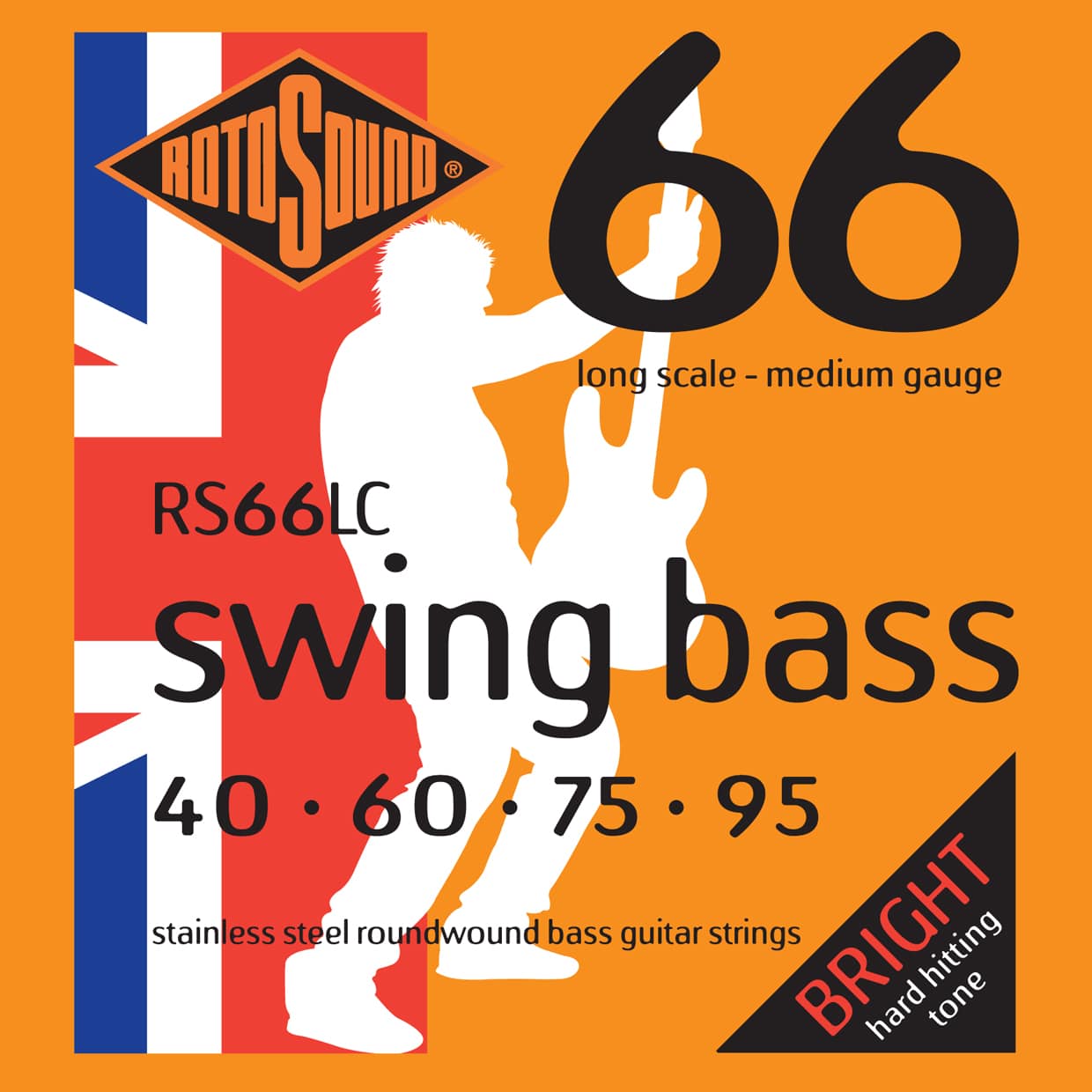 Rotosound RS66LC bas strenge Stainless Steel 40-95