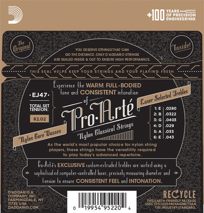 Daddario Pro Arte EJ47 bronze nylon 80/20