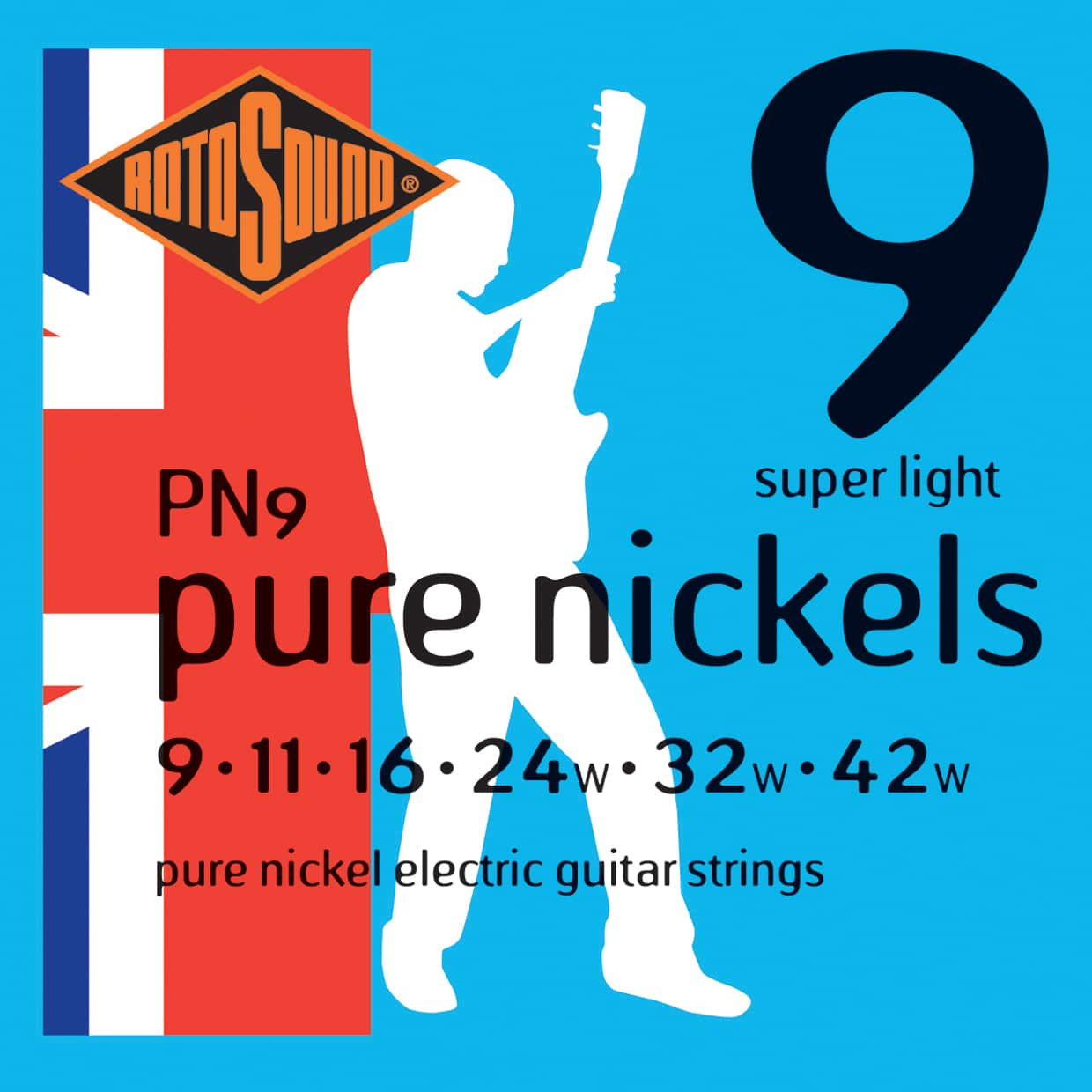 Rotosound PN9 elguitar stenge 9-42 super light elguitar strenge