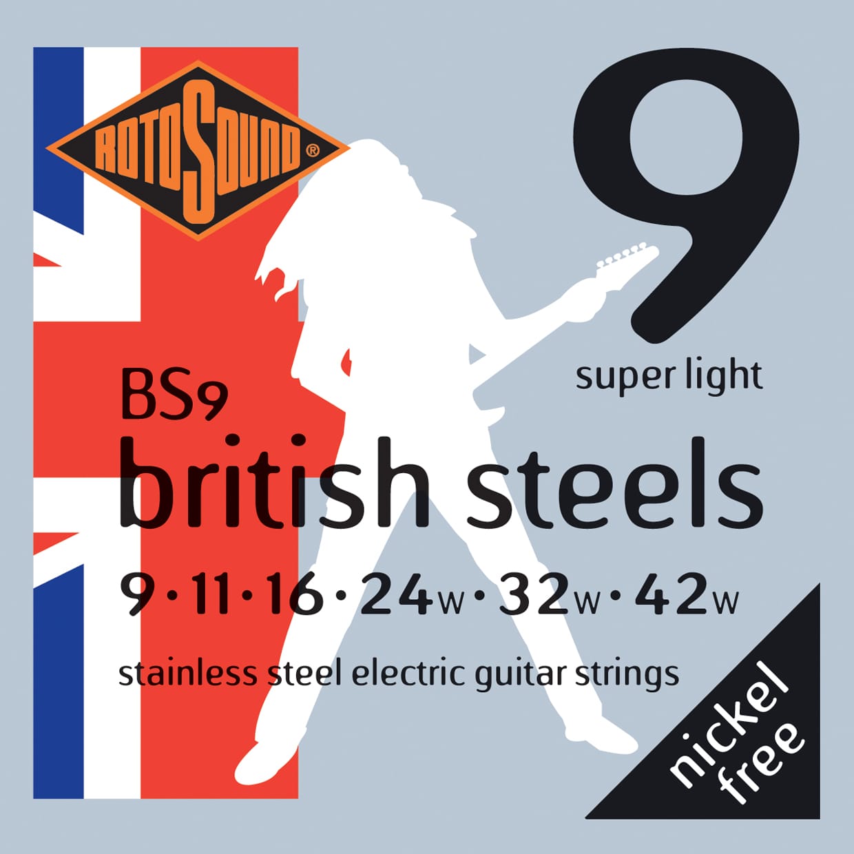 ROTOSOUND BS9, 9-42 british steel super light