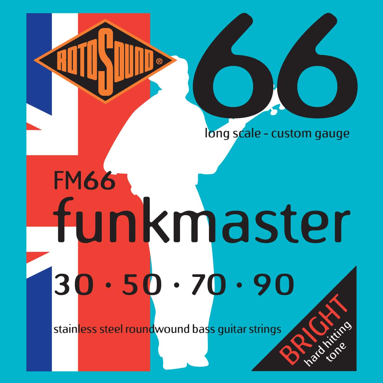 Rotosound FM66 funkmaster bas strenge 30-90 long scale