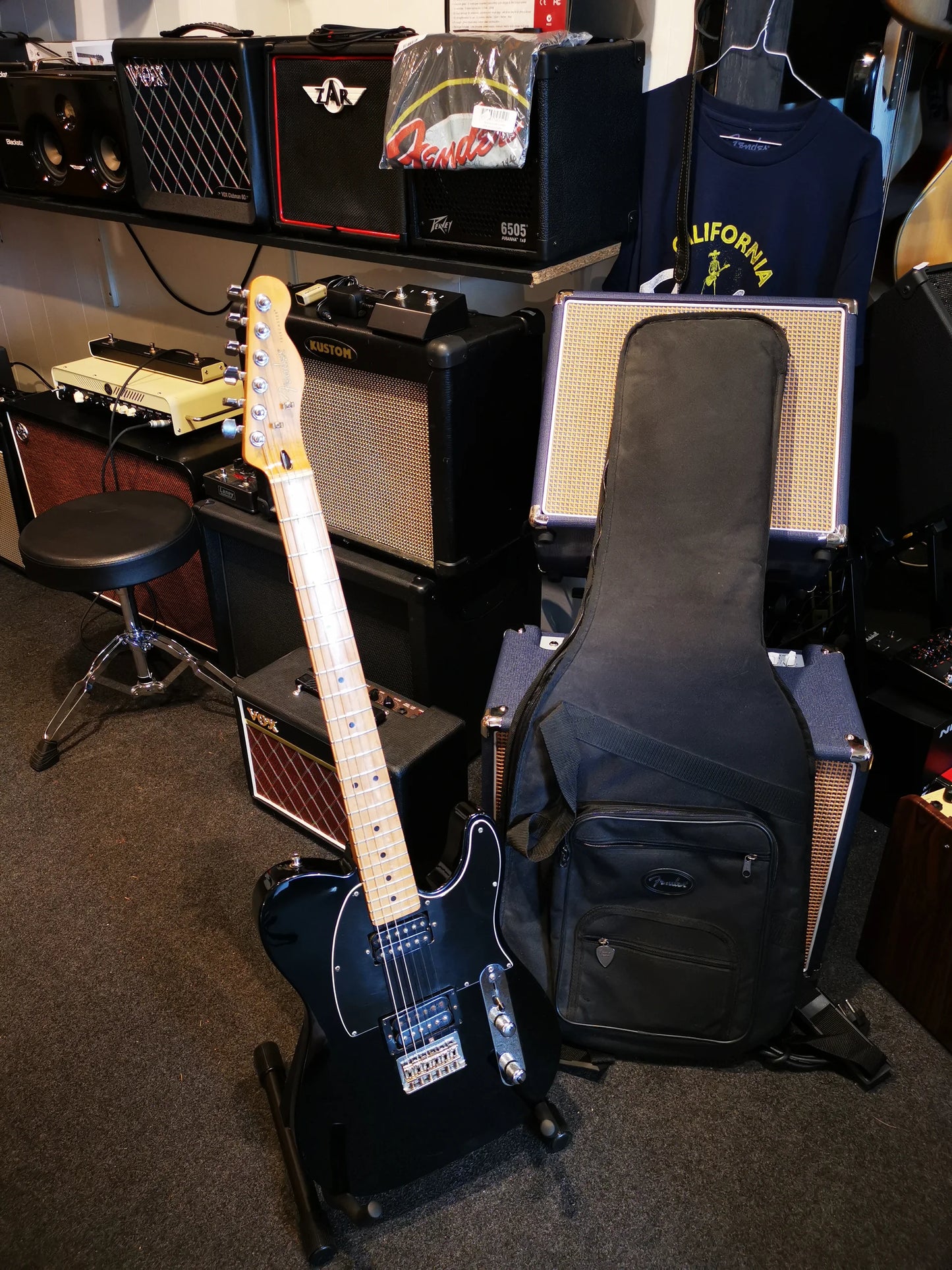 BRUGT: Fender Blacktop Tele HH MN BLK, 2010 Mexico, inkl. gigbag