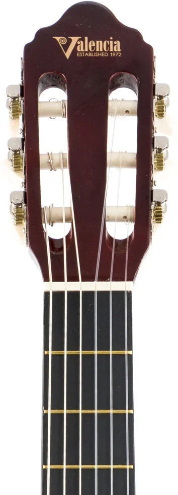 Valencia VC104K (pakke) klassisk fuldskala guitar med taske og clip-tuner