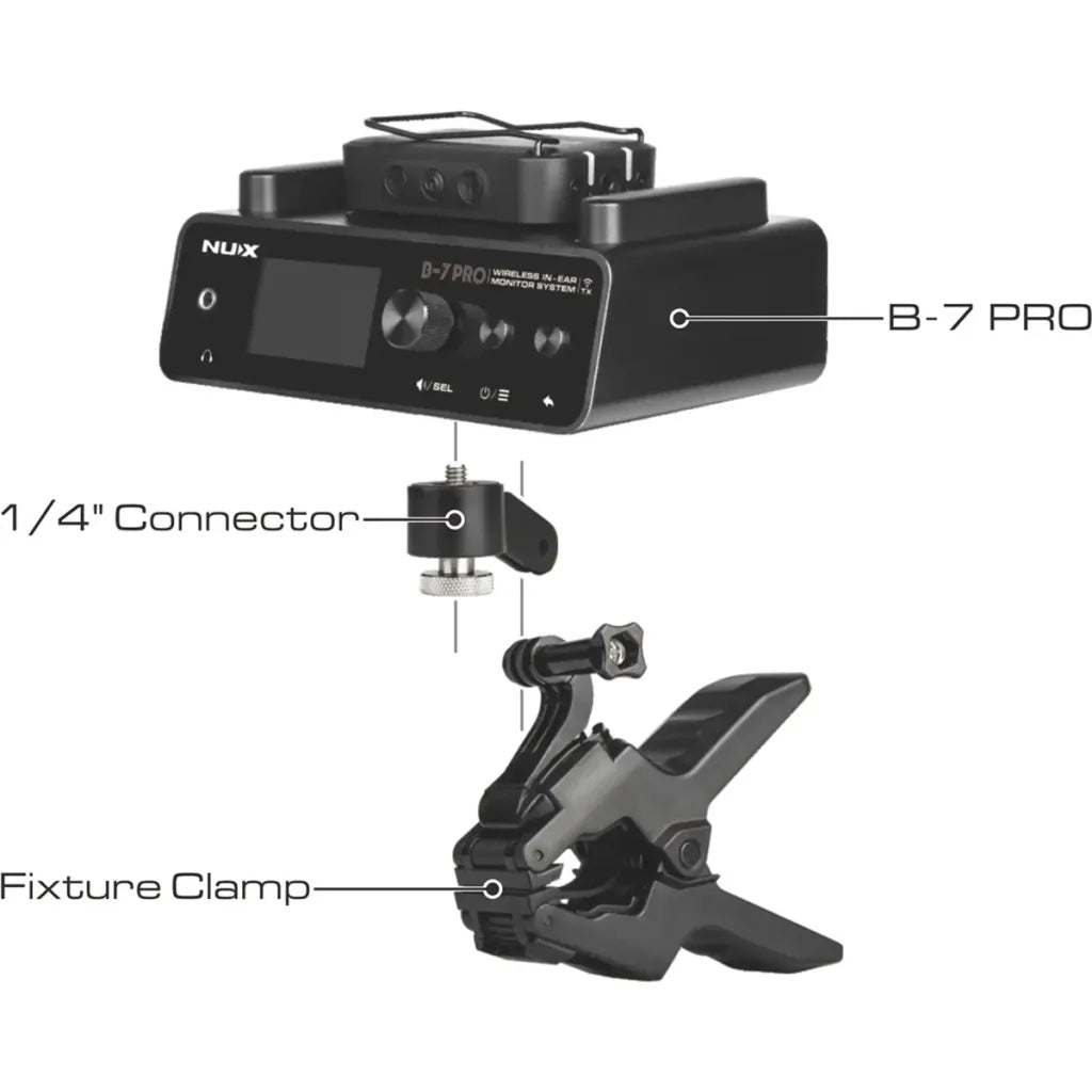 Nux B7-PRO trådløs in-ear monitor