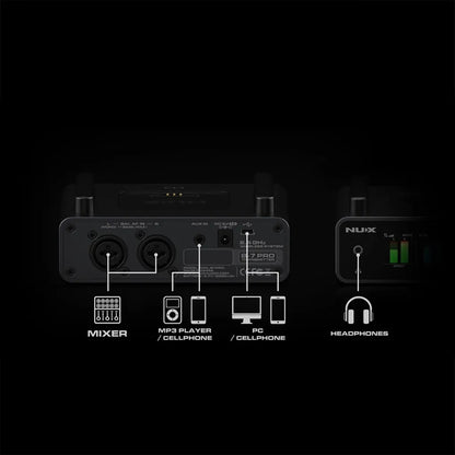 Nux B7-PRO trådløs in-ear monitor