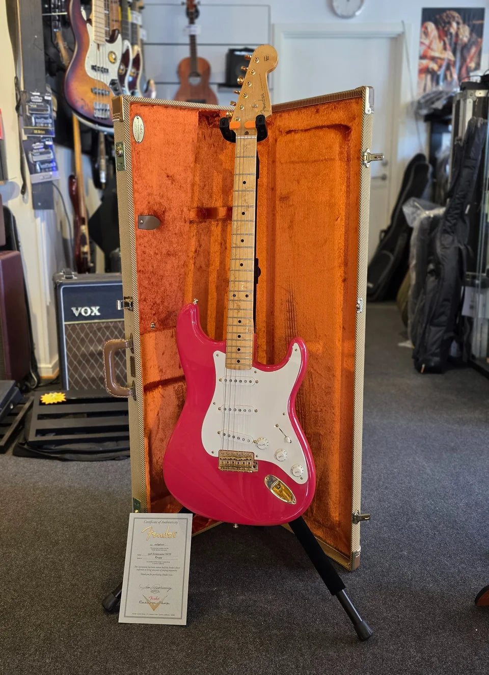 BRUGT: Fender Custom Shop 1956 stratocaster NOS inkl. certifikat og original hardcase