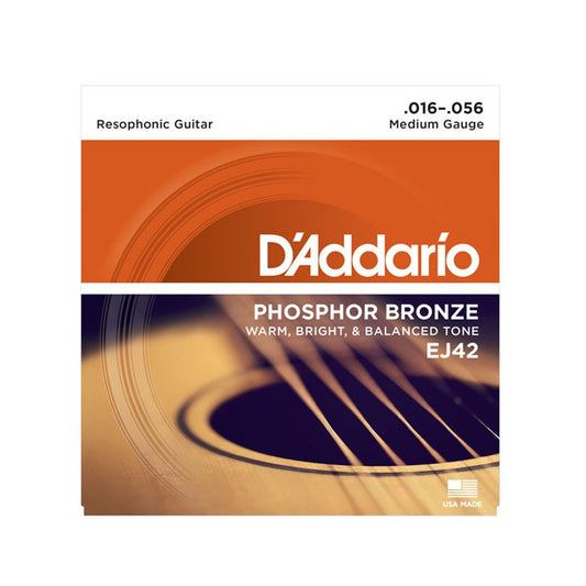 Daddario EJ42 Set Resophonic Guitar 16-56