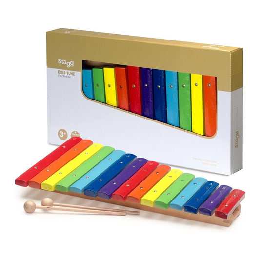 Stagg 15-Stand Xylophone - Rainbow