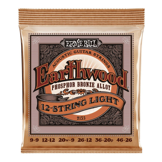 Ernie Ball 2153 Earthwood Phosphor Bronze 12-String 9-46