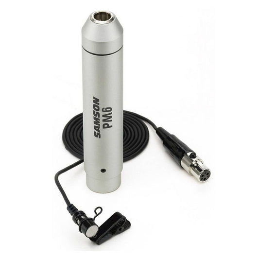 Samson QL5CL/PM6, Clip-on microphone with P3 connector - perfect for presentations &amp; video