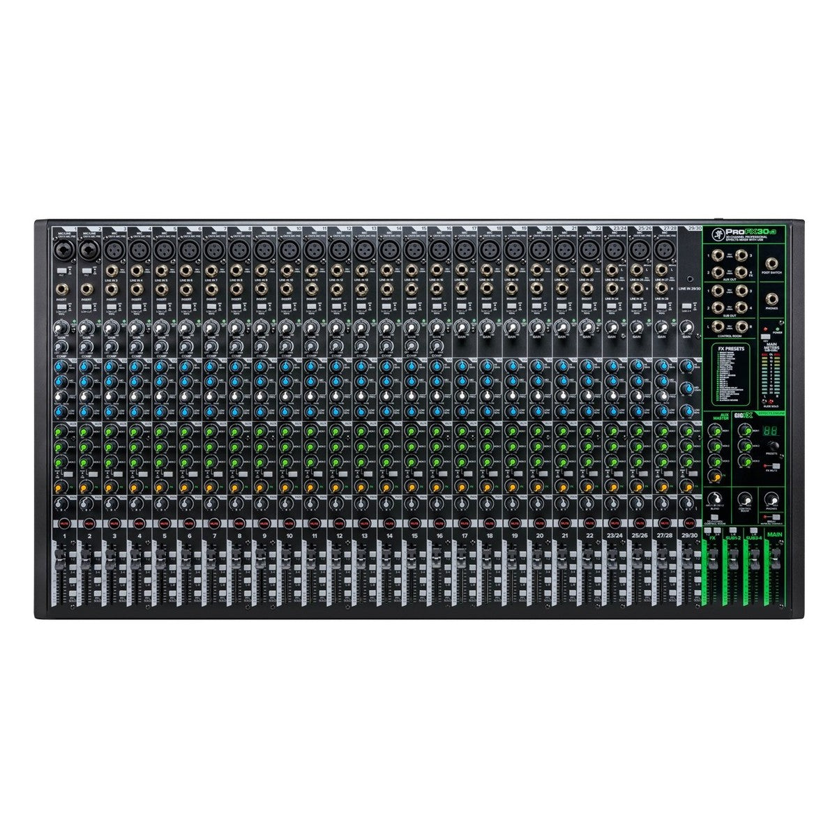 BRUGT: Mackie ProFX30v3 30-kanals analog mixer med USB inkl. taske med hjul