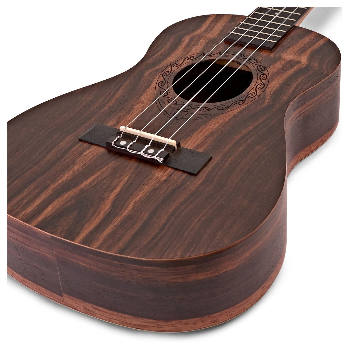 Tanglewood TWT20 Baritone, All Figured Ebony, Aquila Strings in Padded Gig Bag