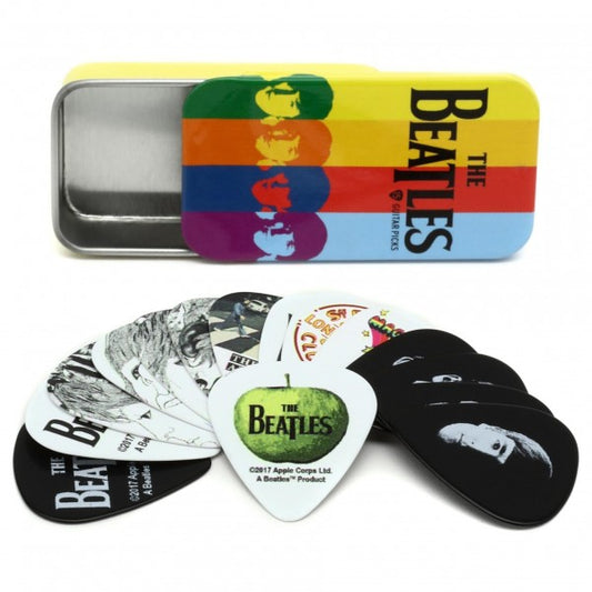Daddario 1CAB4-15BT2 Beatles Signature Guitar Pick Tin, Stripes - 15 styk