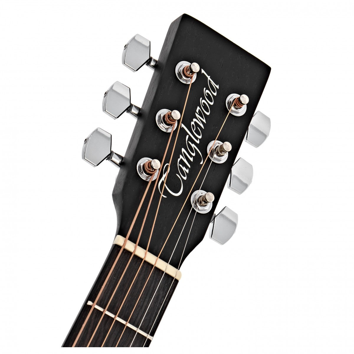 Tanglewood TWBBSFCE Super Folk Cutaway akustisk guitar  med Tanglewood Premium Plus EQ System Size, All Mahogany, Smokestack Black Satin
