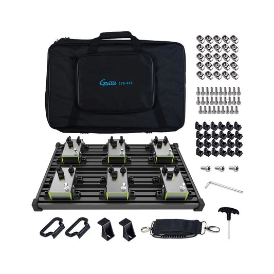 Guitto GPB-02 B pedalboard with bag, medium