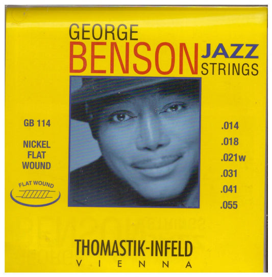 Thomastik-Infeld GB114 George Benson Jazz Gitarre-Set Flat Wound 14-55