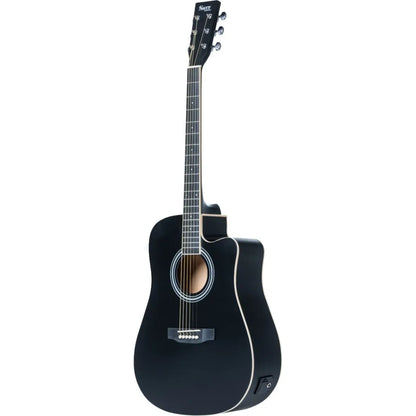 Sant Guitars AC-86EQ SBK western guitar satin black, inkl. gigbag