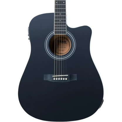 Sant Guitars AC-86EQ SBK western guitar satin black, inkl. gigbag