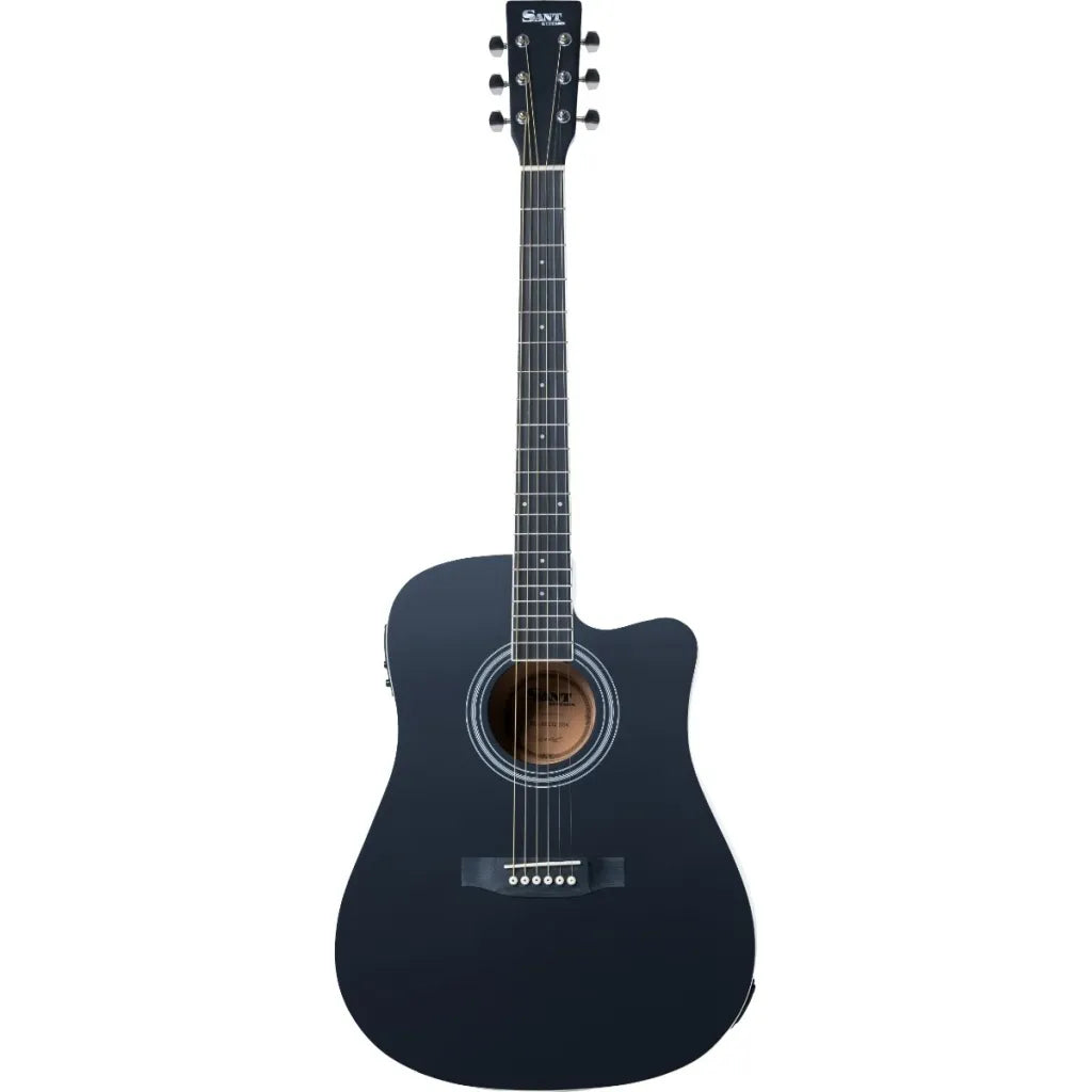 Sant Guitars AC-86EQ SBK western guitar satin black, inkl. gigbag