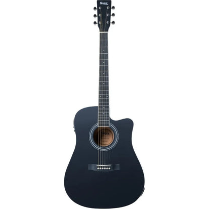 Sant Guitars AC-86EQ SBK western guitar satin black, inkl. gigbag