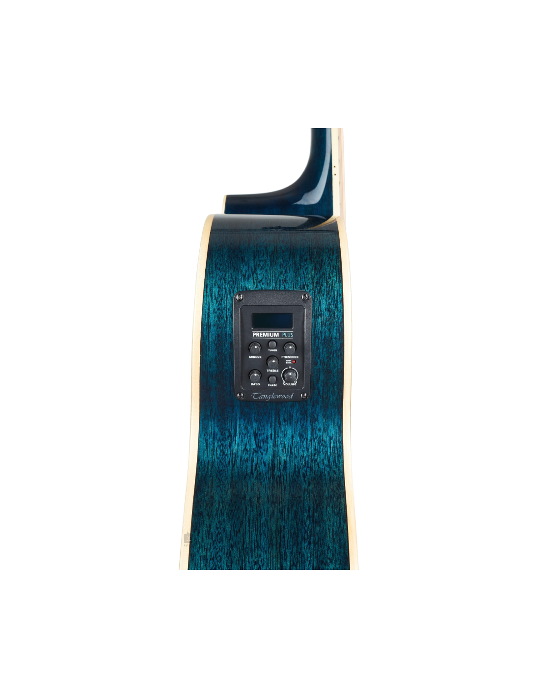Tanglewood TW4BLA Super Folk with Tanglewood Premium Plus EQ System, All Mahogany - Aqua Blonde Gloss western guitar