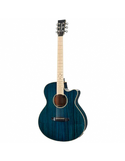 Tanglewood TW4BLA Super Folk with Tanglewood Premium Plus EQ System, All Mahogany - Aqua Blonde Gloss western guitar