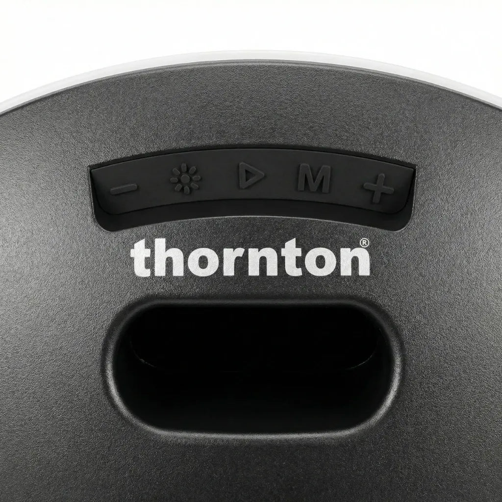 Thornton Lounge aktiv højttaler i flot design med, fjernbetjening  monterbar bund og valgfrit RGB lys
