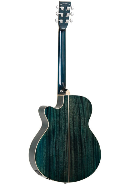 Tanglewood TW4BLA Super Folk with Tanglewood Premium Plus EQ System, All Mahogany - Aqua Blonde Gloss western guitar