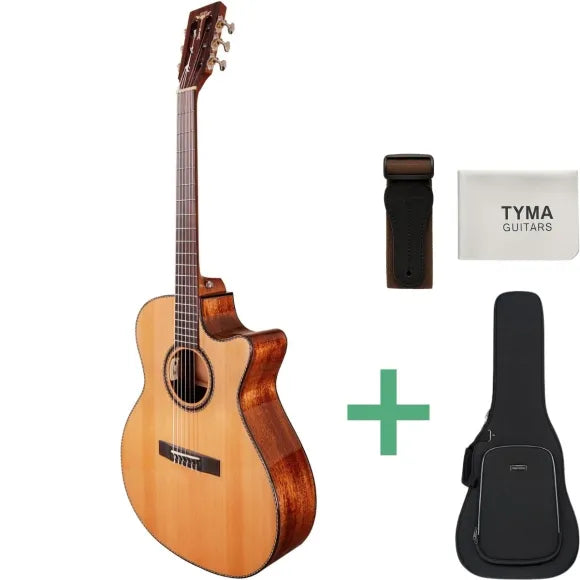 Tyma G-15E spansk guitar akustisk/elektrisk nylon strenget guitar