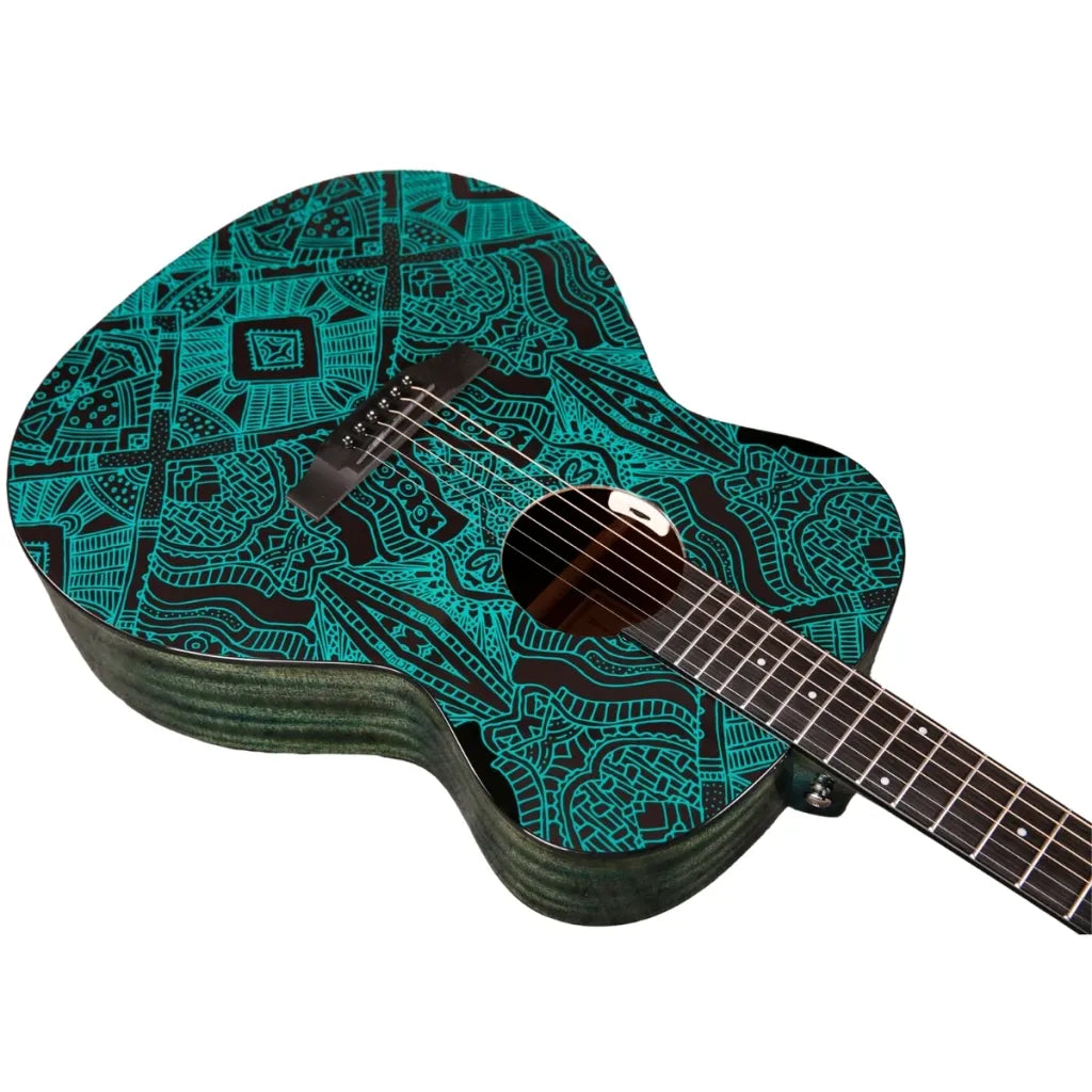 Tyma V-3E MAZE western guitar western guitar Inkl. kraftig transporttaske og rem