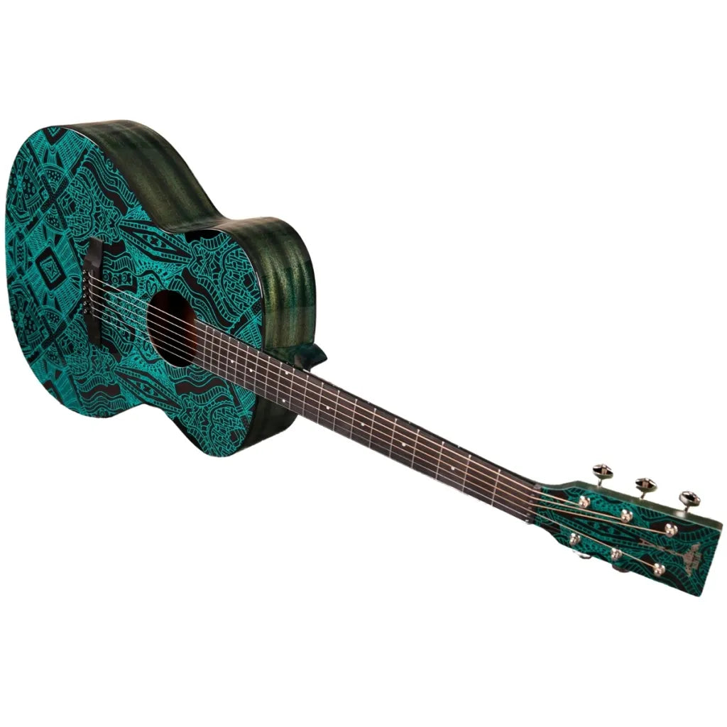 Tyma V-3E MAZE western guitar western guitar Inkl. kraftig transporttaske og rem