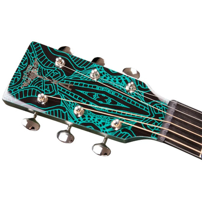 Tyma V-3E MAZE western guitar western guitar Inkl. kraftig transporttaske og rem