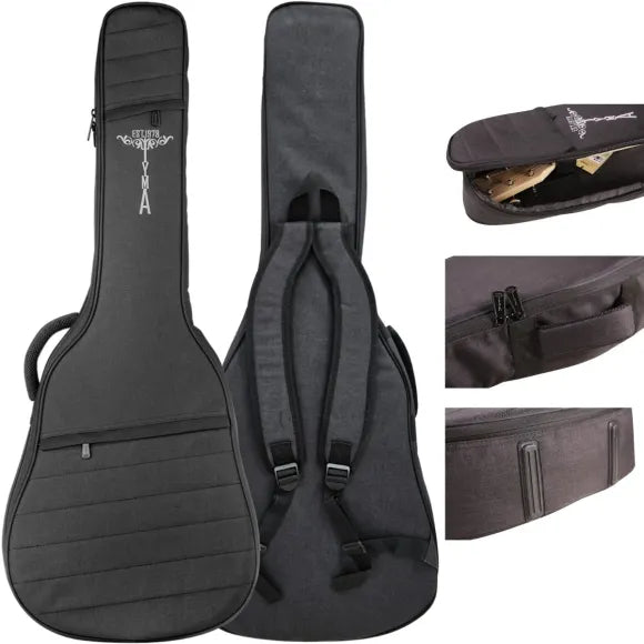 Tyma D-3CE RS Western Guitar inkl. taske & rem (vælg farve)